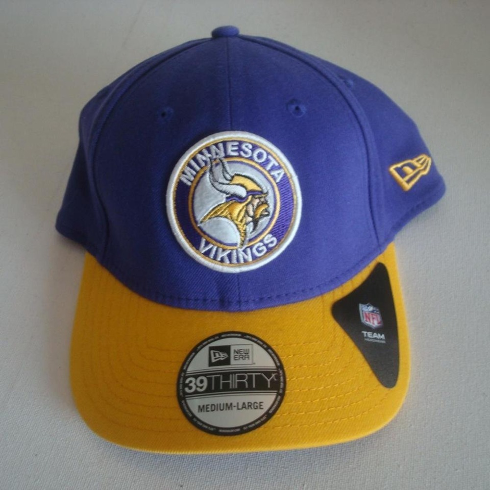 MINNESOTA VIKINGS NEW ERA M/LG HAT CAP VINTAGE 00S Y2K B3
